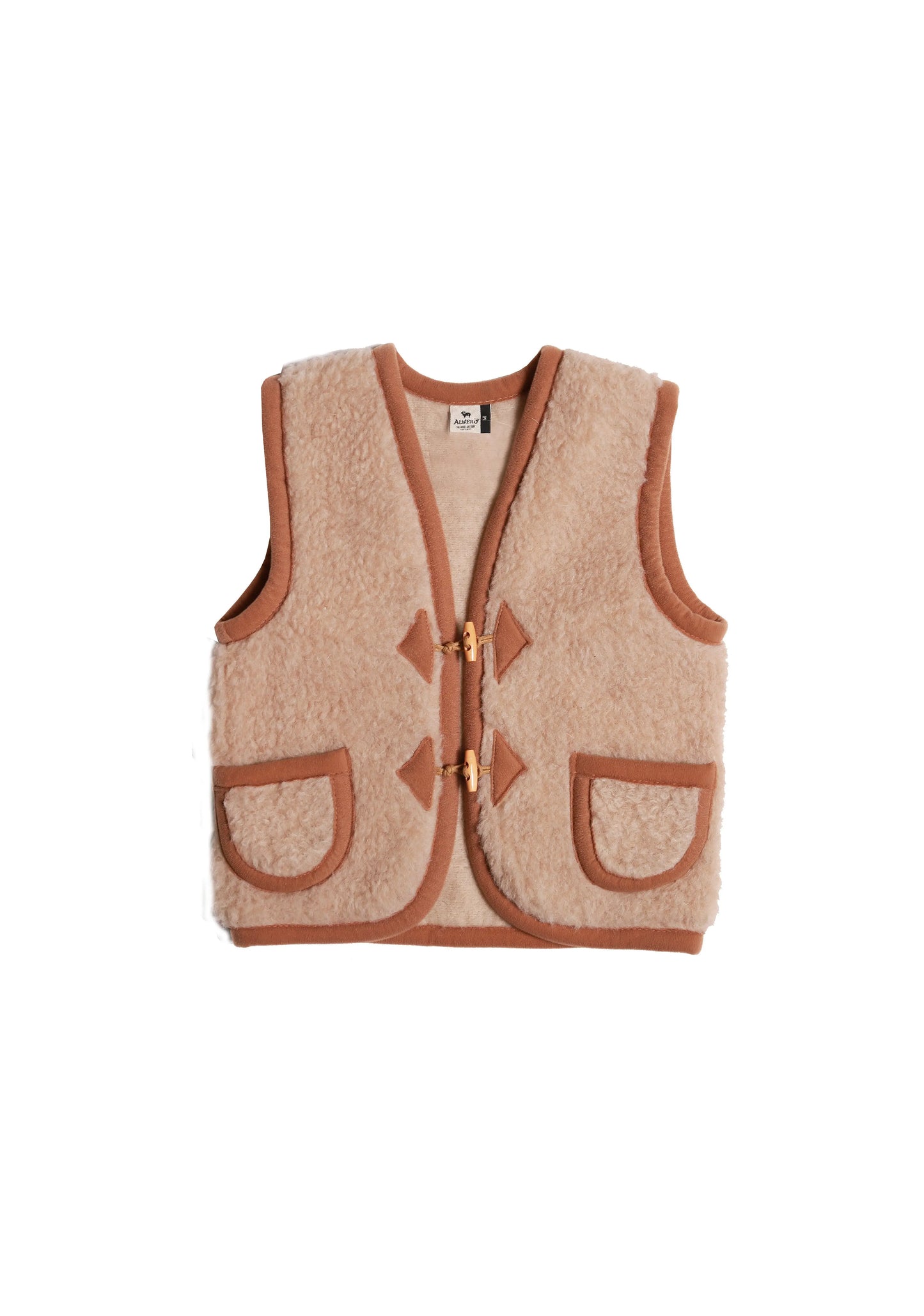 Gilet enfant sans manches Alpen - Beige Alwero