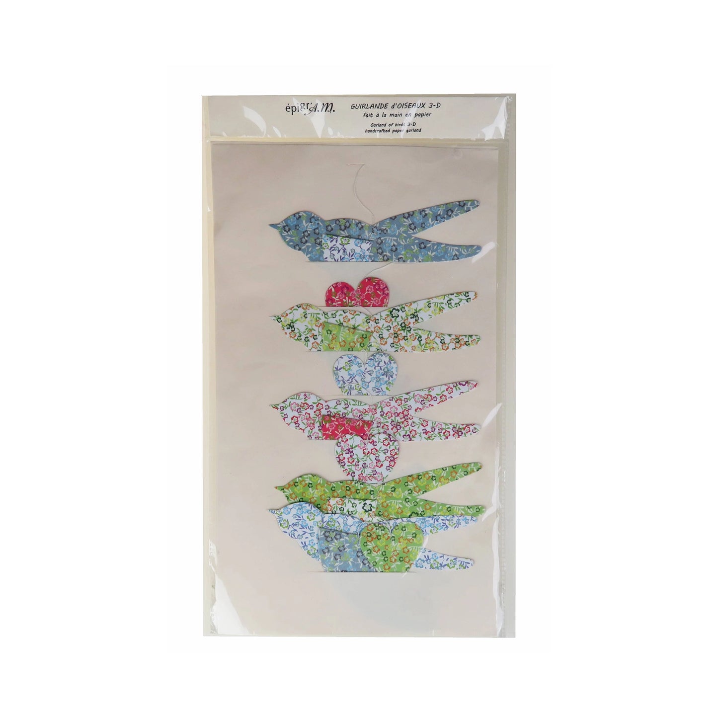 Guirlande oiseaux en papier