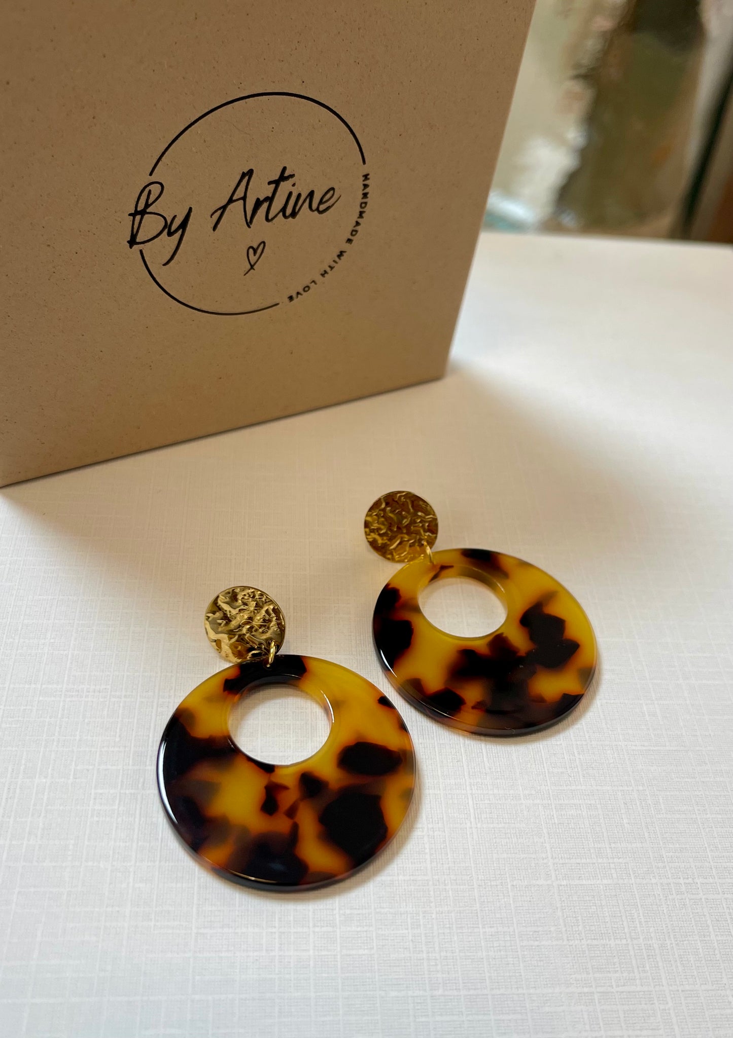 Boucles d'oreilles - Les écailles - évidées (grandes)
