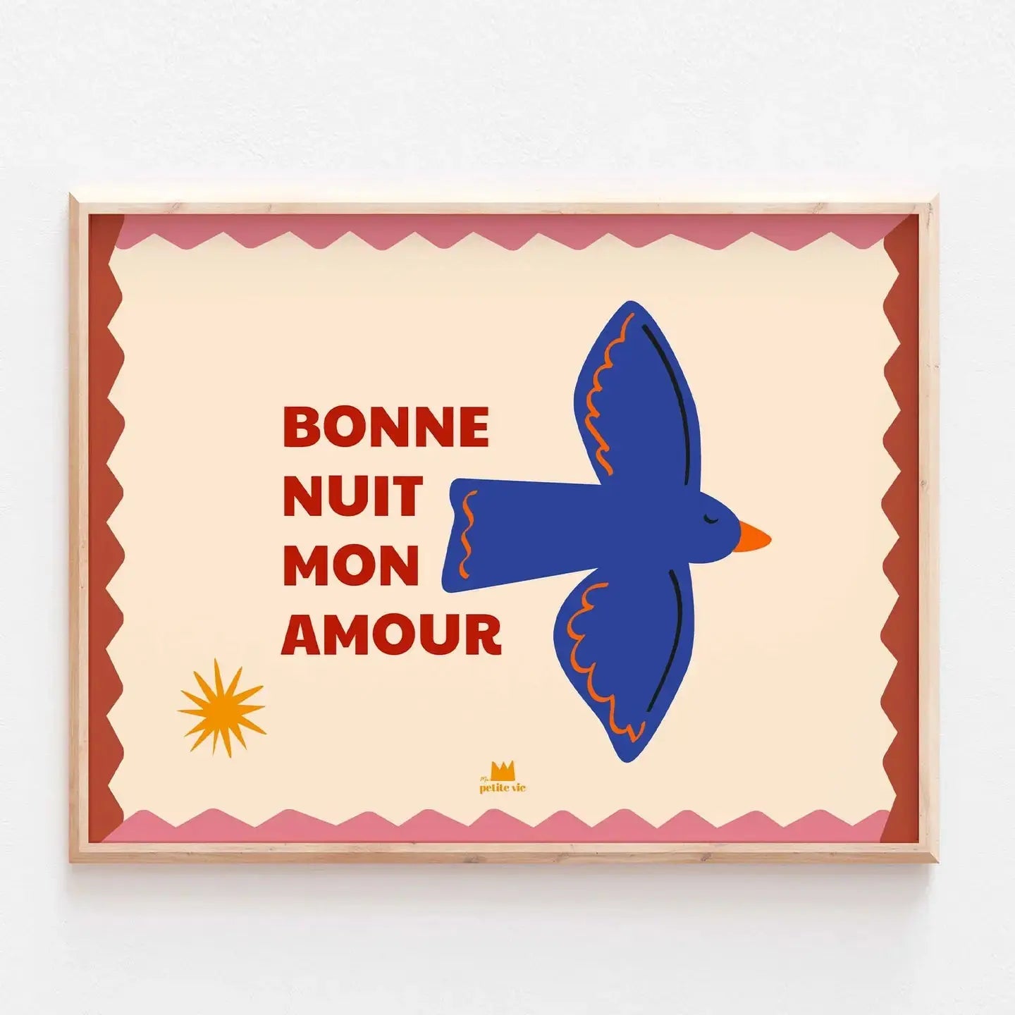 Affiche BONNE NUIT MON AMOUR Ma Petite Vie