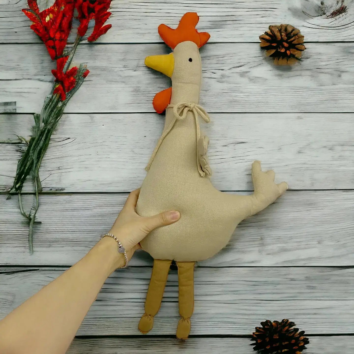 Doudou Coq Annie & Charles