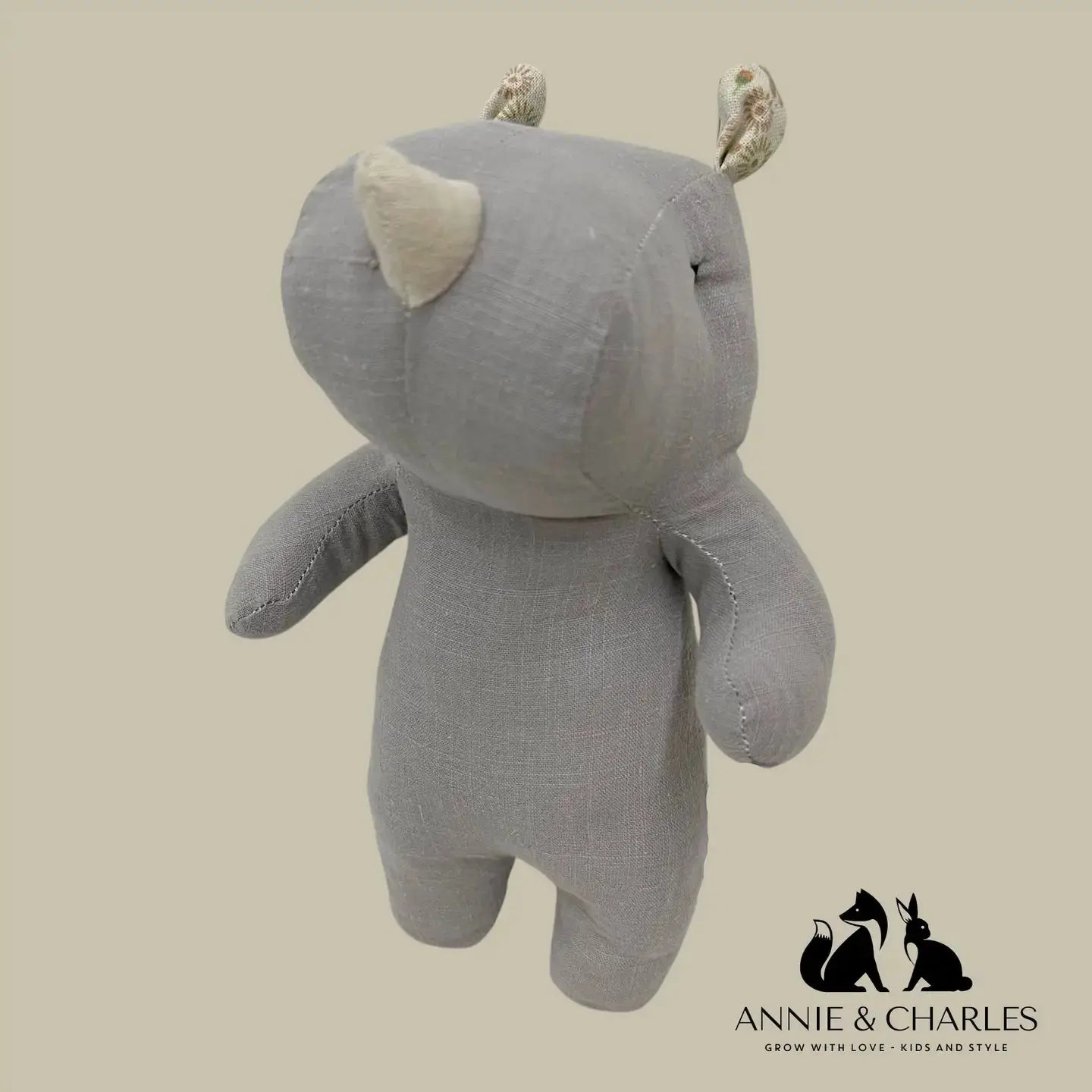 Doudou Rhinocéros Annie & Charles