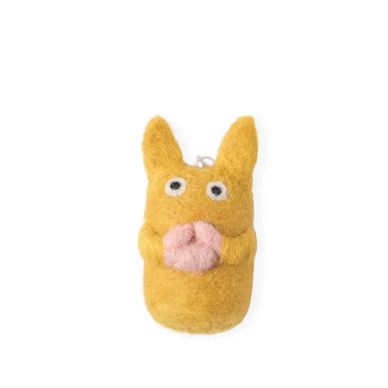Chat jaune moufles Aveva