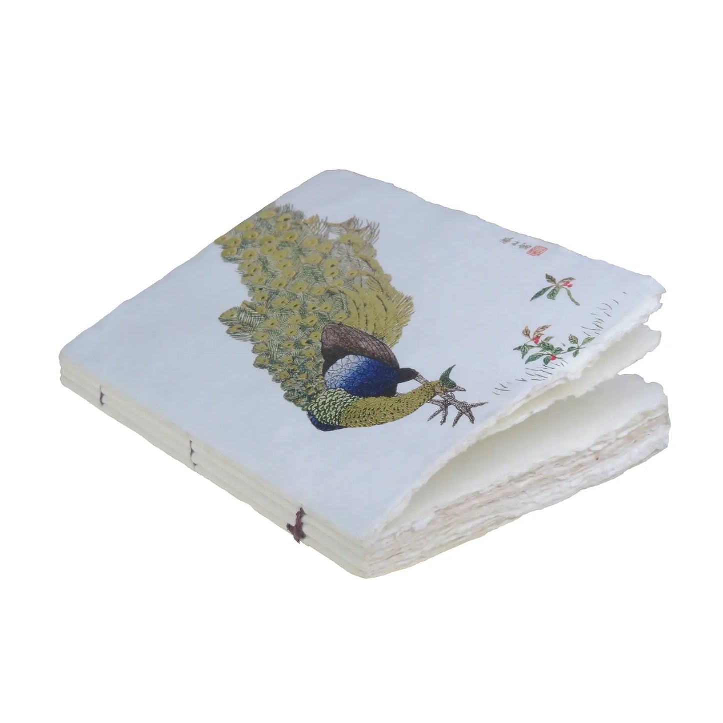 Carnet parchemin - paon Epigram