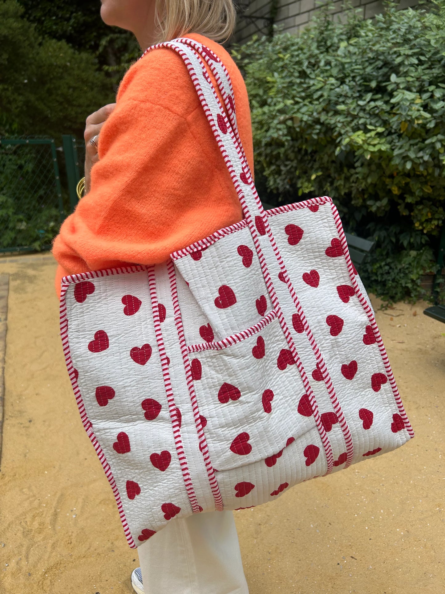 Shopping bag coeurs