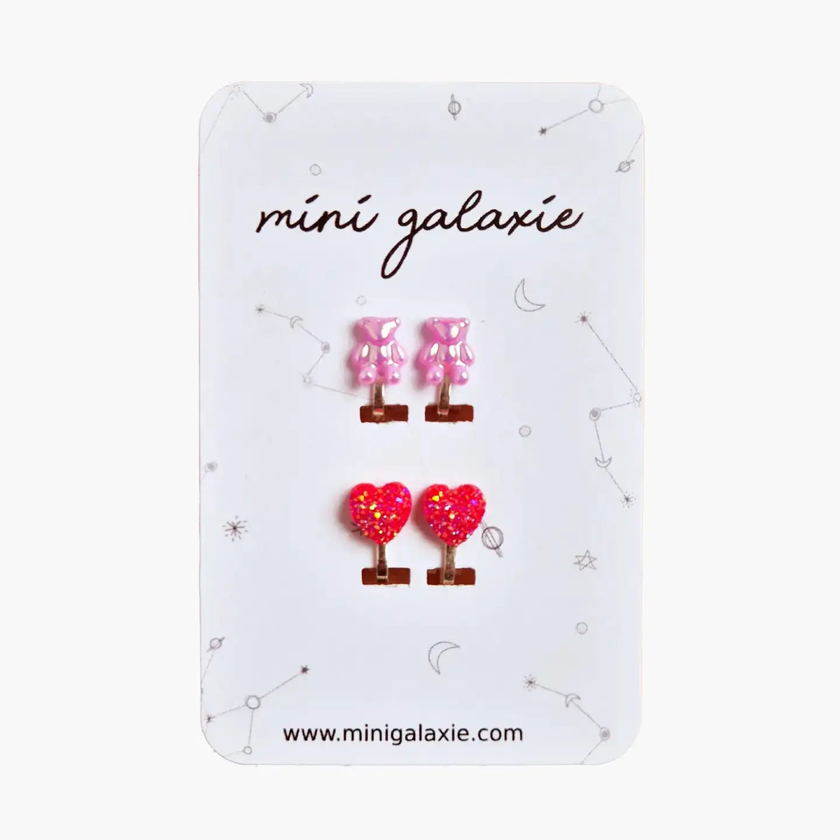 boucles d'oreilles enfants clips Mini Galaxie
