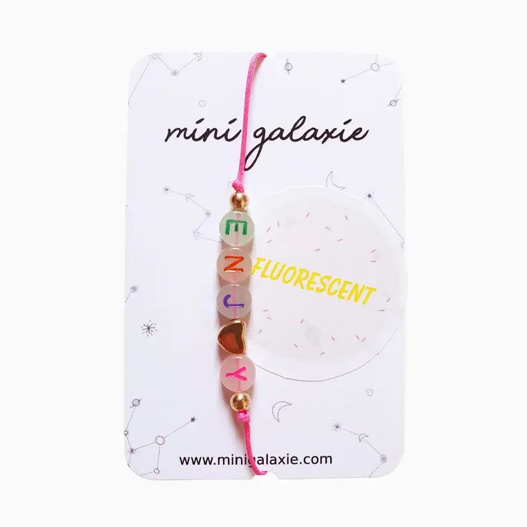 Bracelet message fluorescent