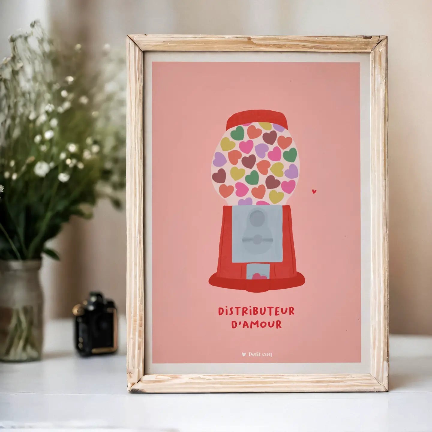 Affiche DISTRIBUTEUR D'AMOUR Petit Coq