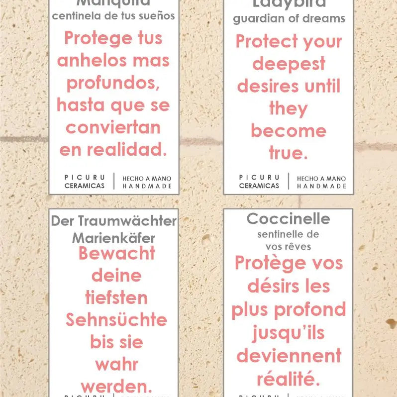 Amulette - Coccinelle gardienne des rêves