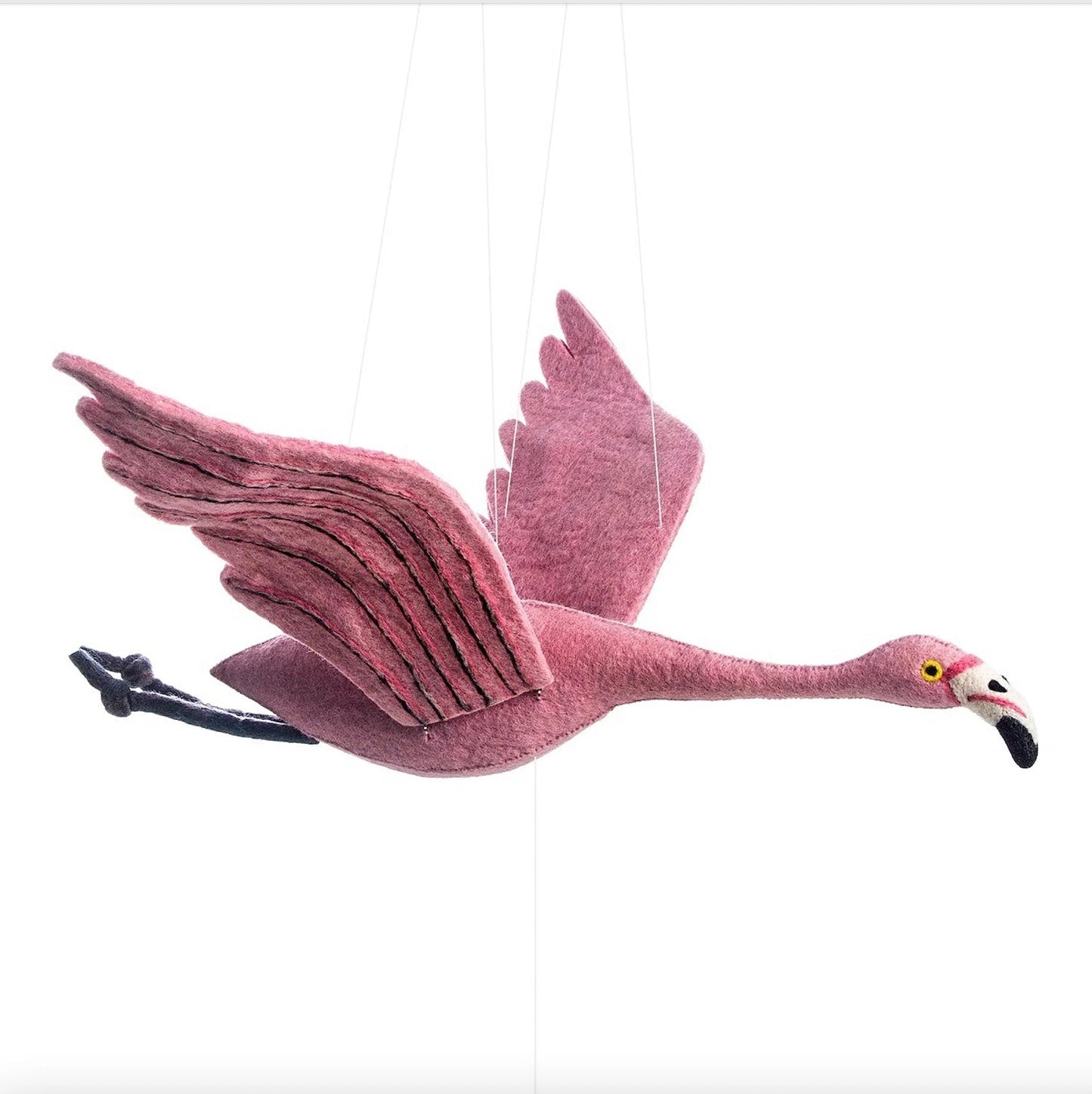 Mobile Flamingo animé Sew Heart Felt
