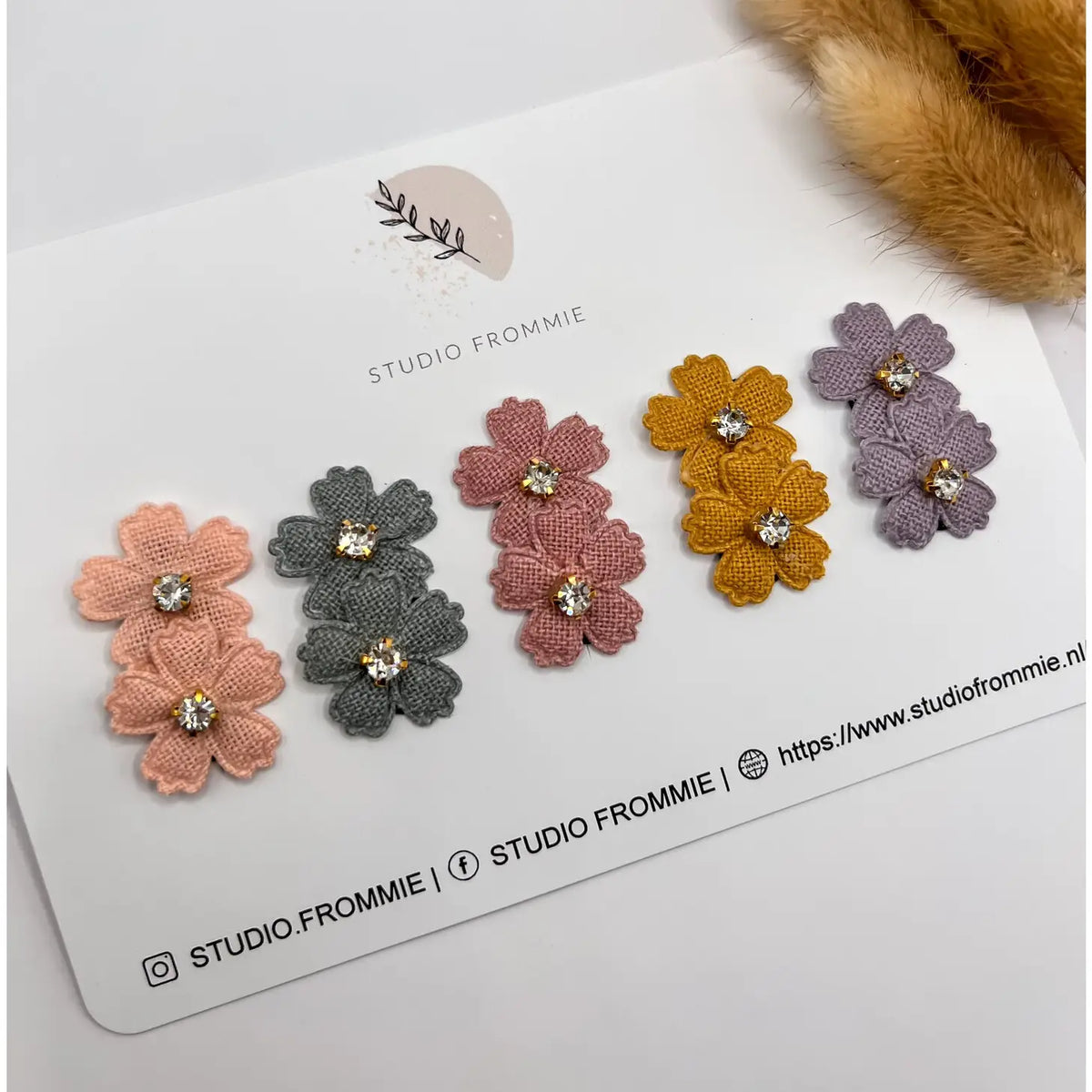 Barrettes bébé - petites fleurs