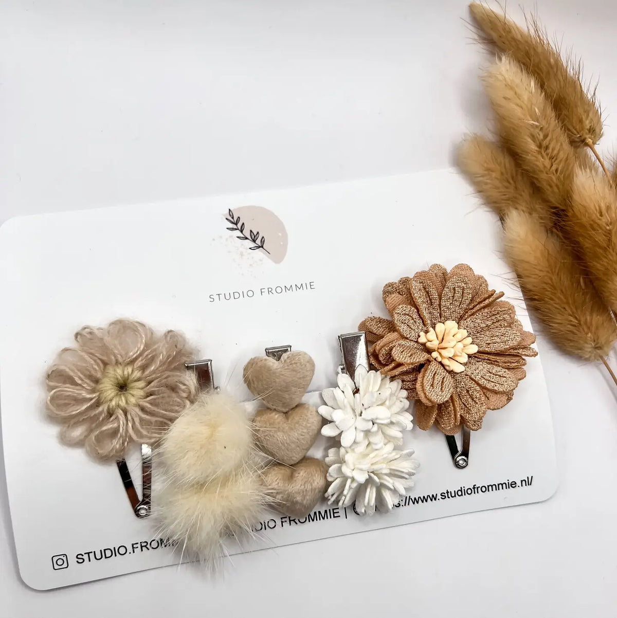 Ensemble 5 barrettes - Céleste