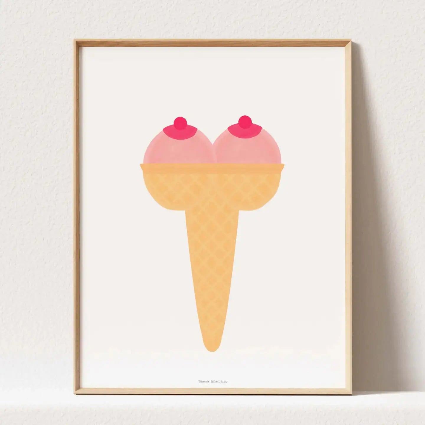 Affiche BOOBS DE GLACE Thomas Gravereau