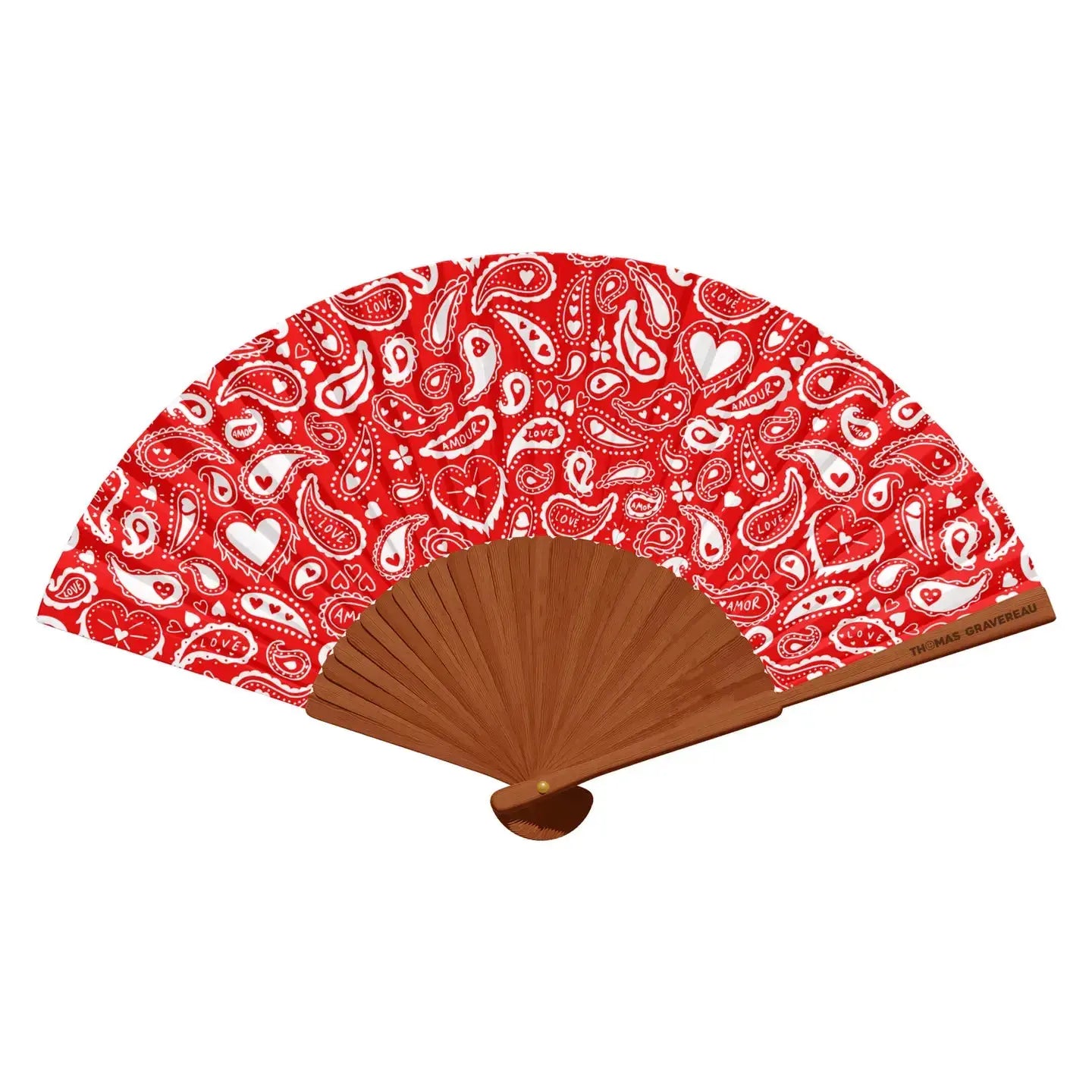 Eventail BANDANA COEUR Thomas Gravereau