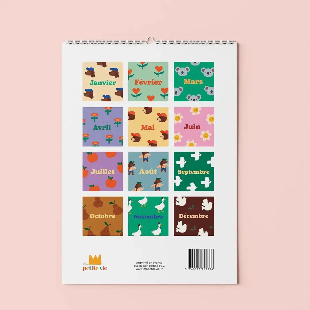 Calendrier des anniversaires Ma Petite Vie