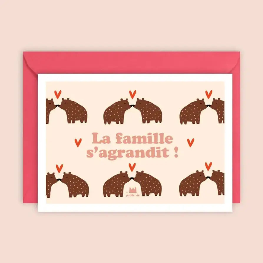 Carte LA FAMILLE S'AGRANDIT