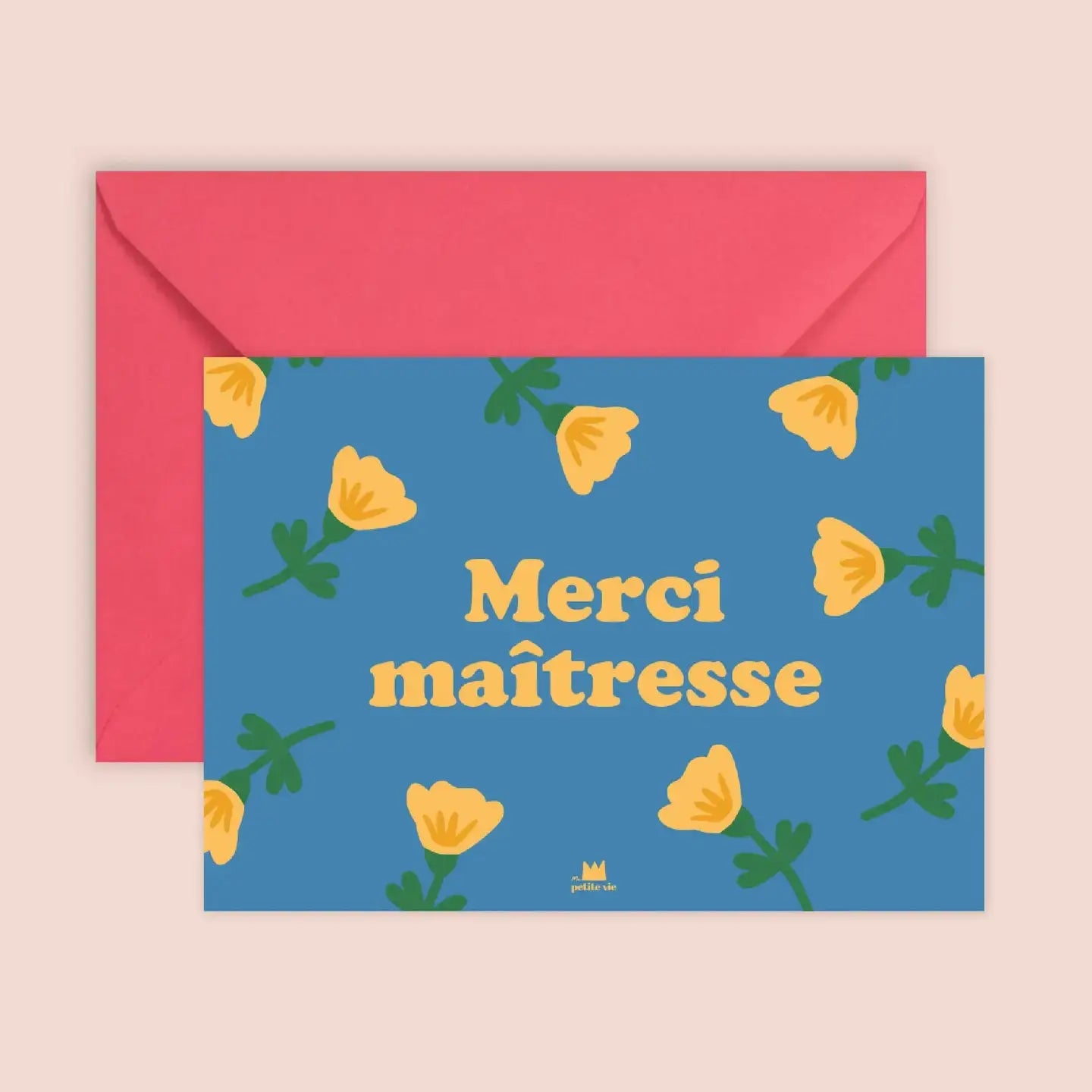 Carte MERCI MAITRESSE Ma Petite Vie