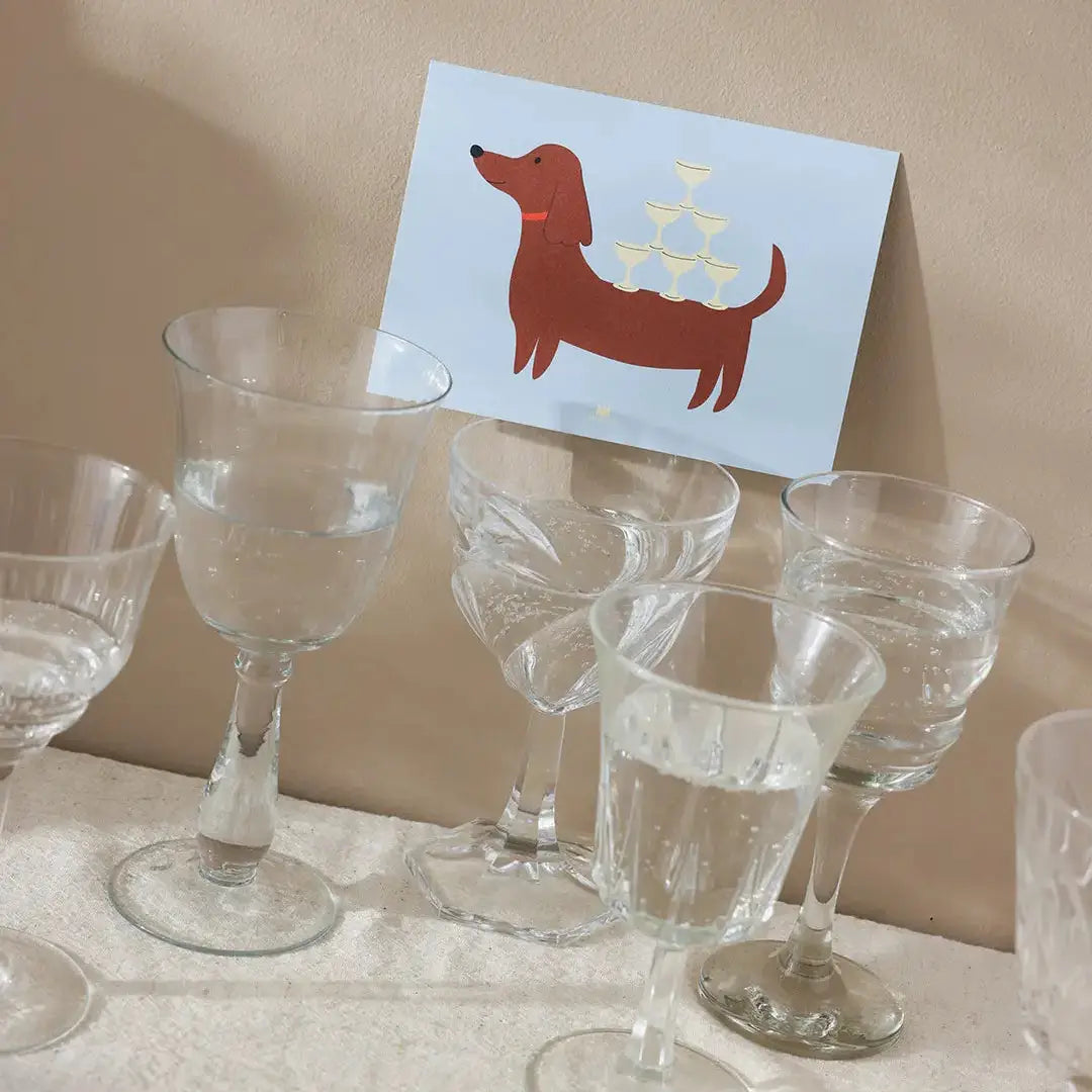 Carte TECKEL CHAMPAGNE