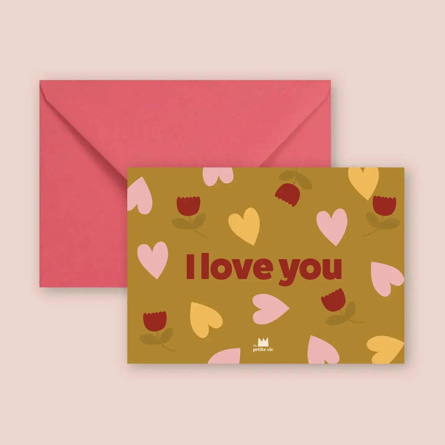 Mini carte I LOVE YOU Ma Petite Vie
