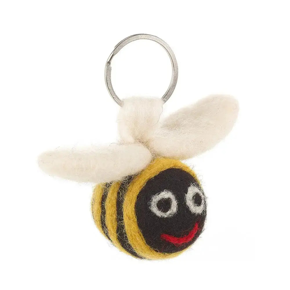 Porte clés en feutre - abeille Felt So Good