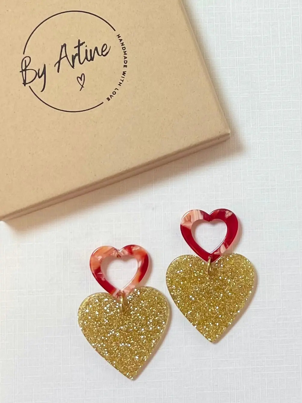 Boucles d'oreilles - Big Love - Big paillettes BY ARTINE
