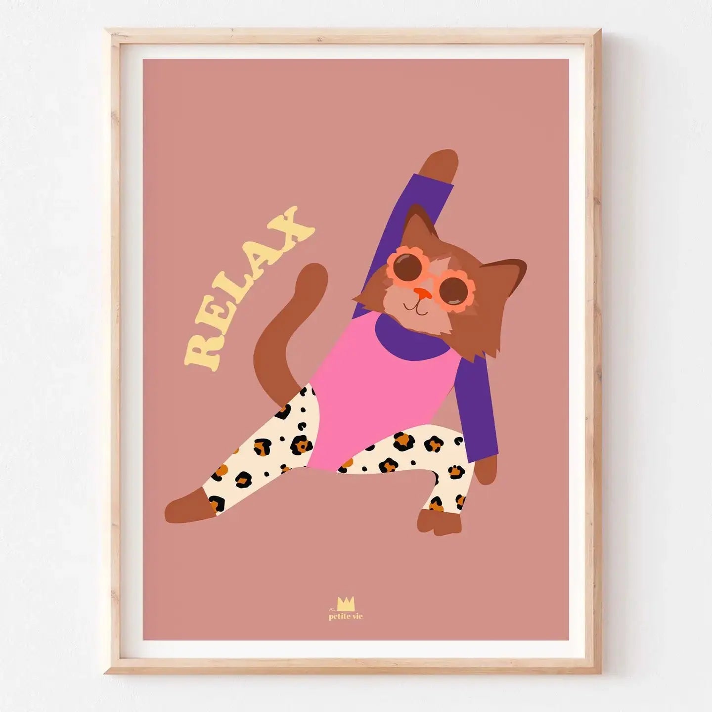 Affiche CHAT AEROBIC Ma Petite Vie