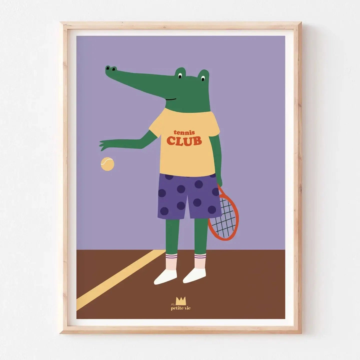 Affiche CROCODILE TENNIS Ma Petite Vie