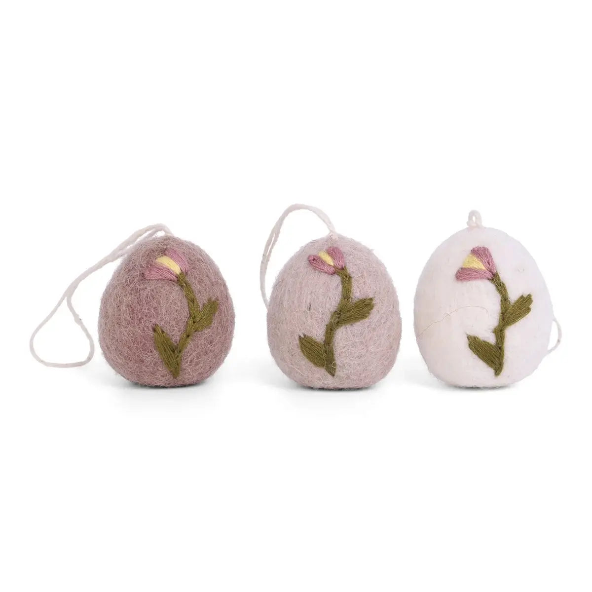 Petits oeufs à suspendre - tulipe - par 3 Gry & Sif