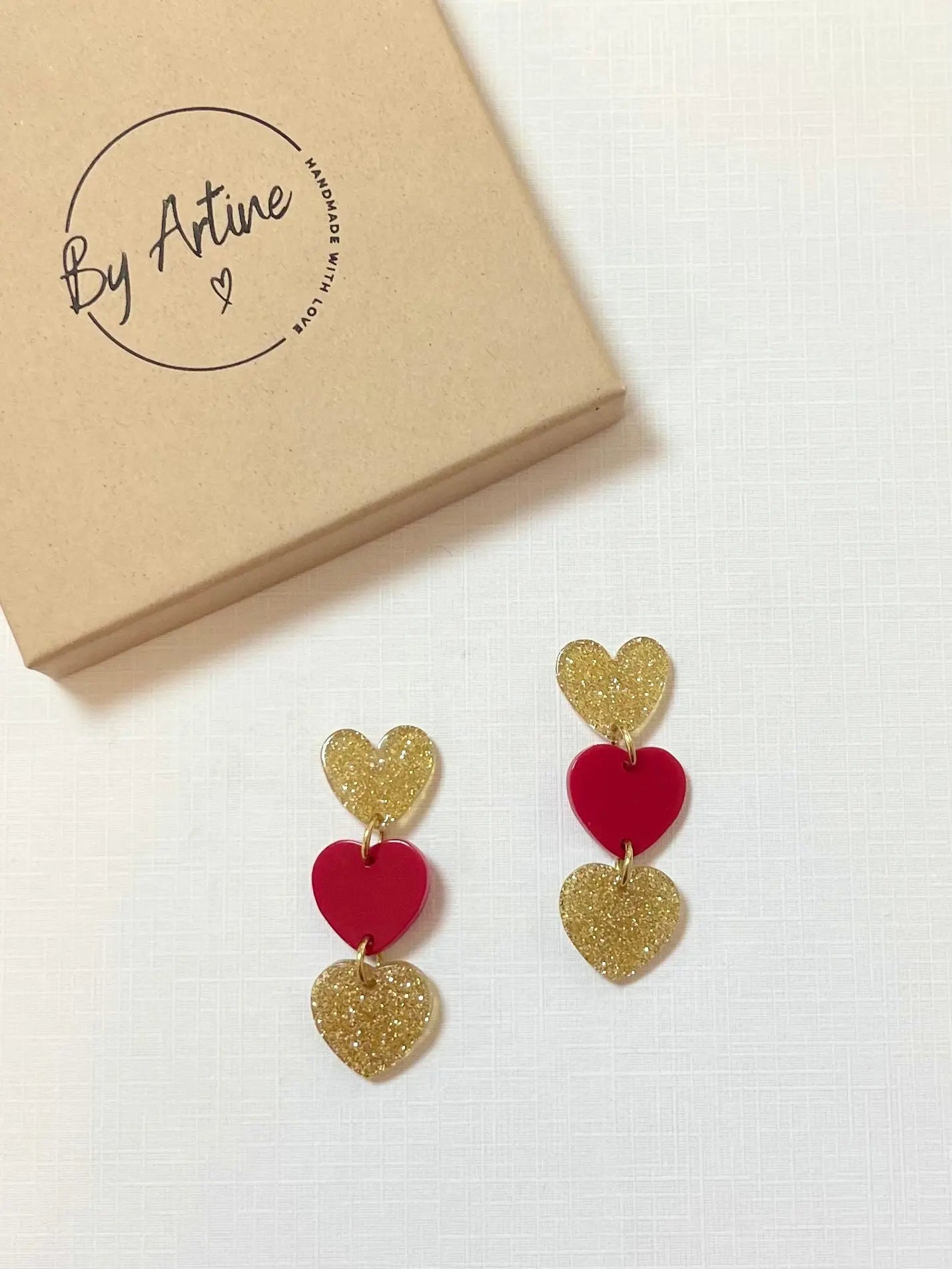 Boucles d'oreilles - Big Love - Trio pailleté BY ARTINE