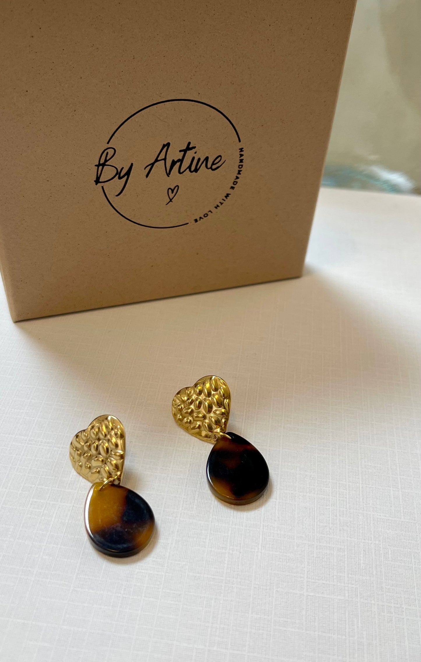 Boucles d'oreilles - Les écailles - gouttes (petites)