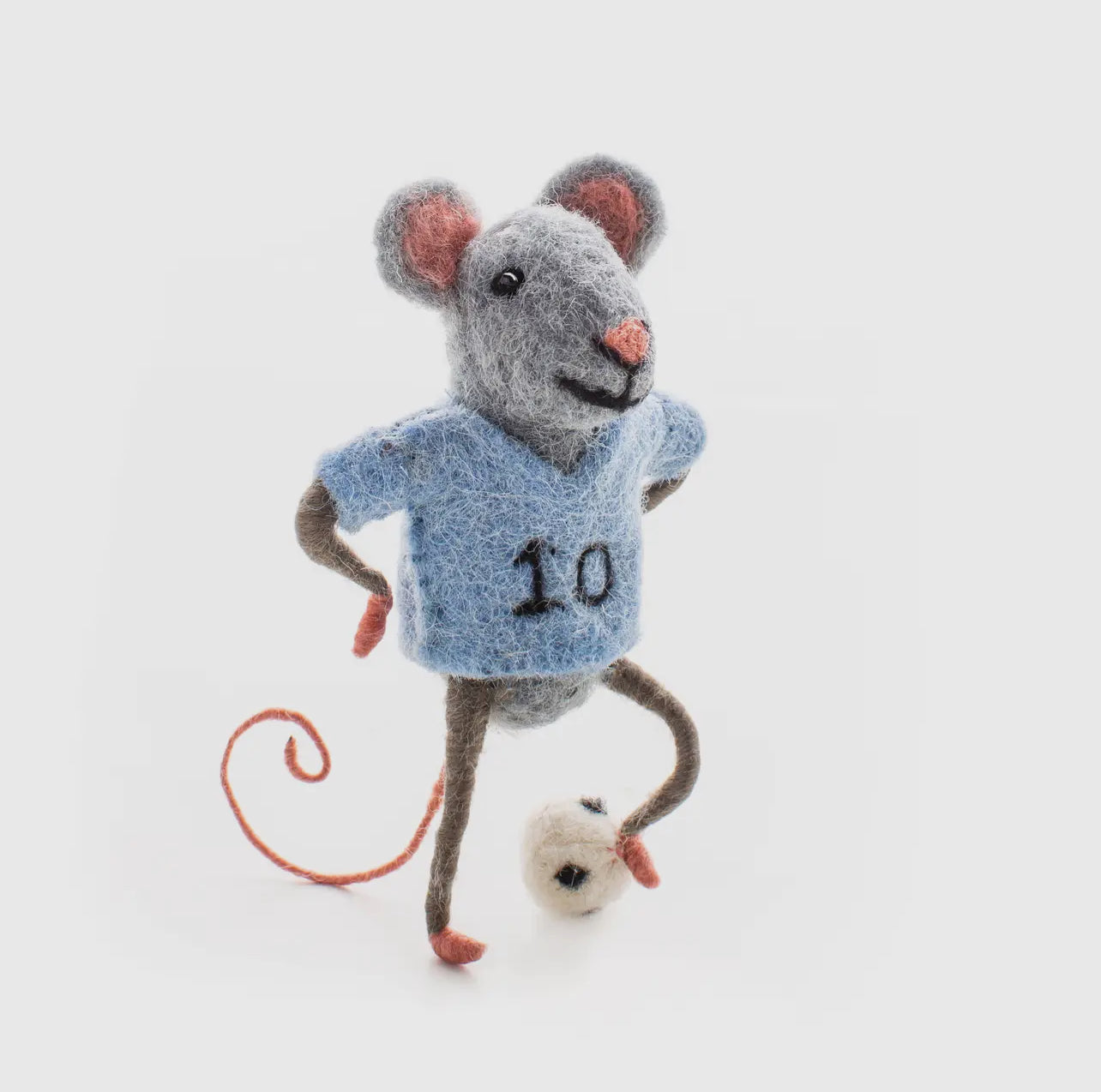 Souris football - maillot bleu