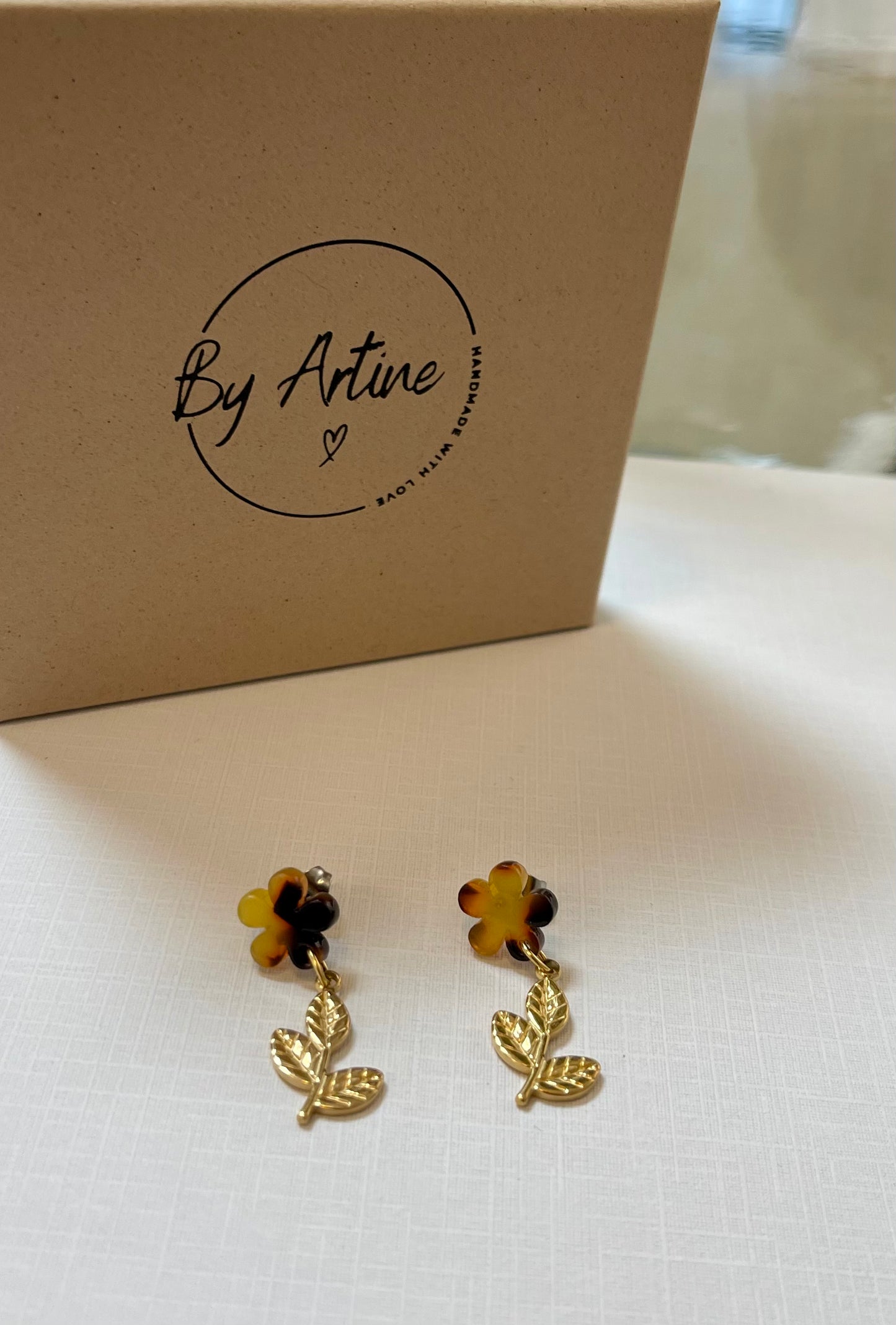 Boucles d'oreilles - Les écailles - petites feuilles