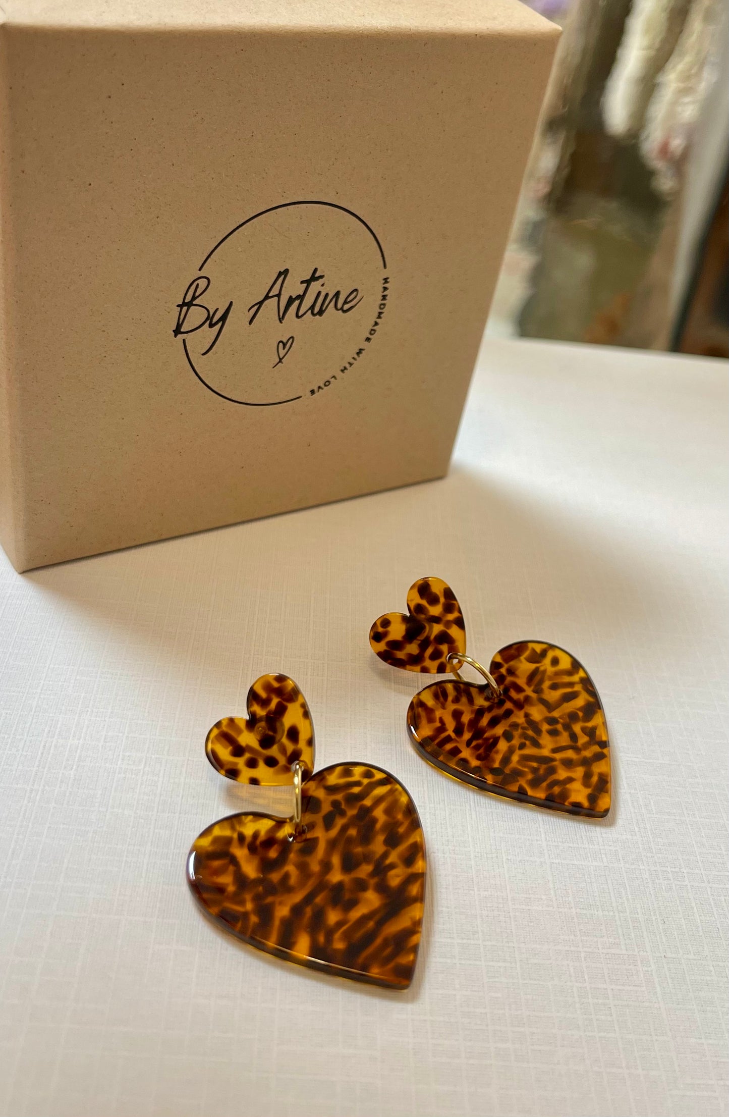 Boucles d'oreilles - Graou - duo de cœurs