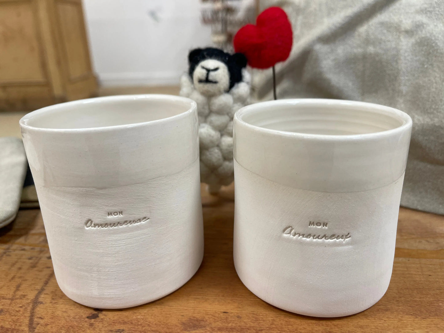 Gobelet mon amoureux/amoureuse LPDV Ceramics