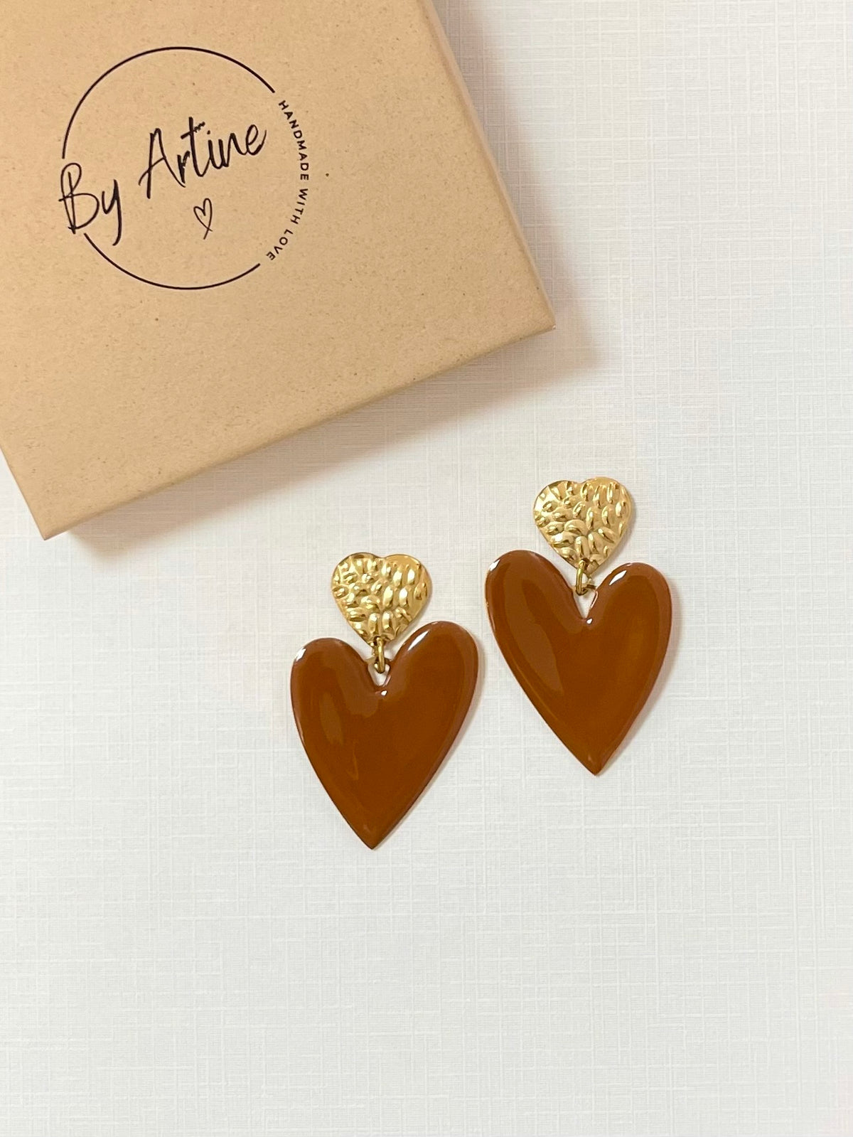Boucles d'oreilles LOVE IS BROWN