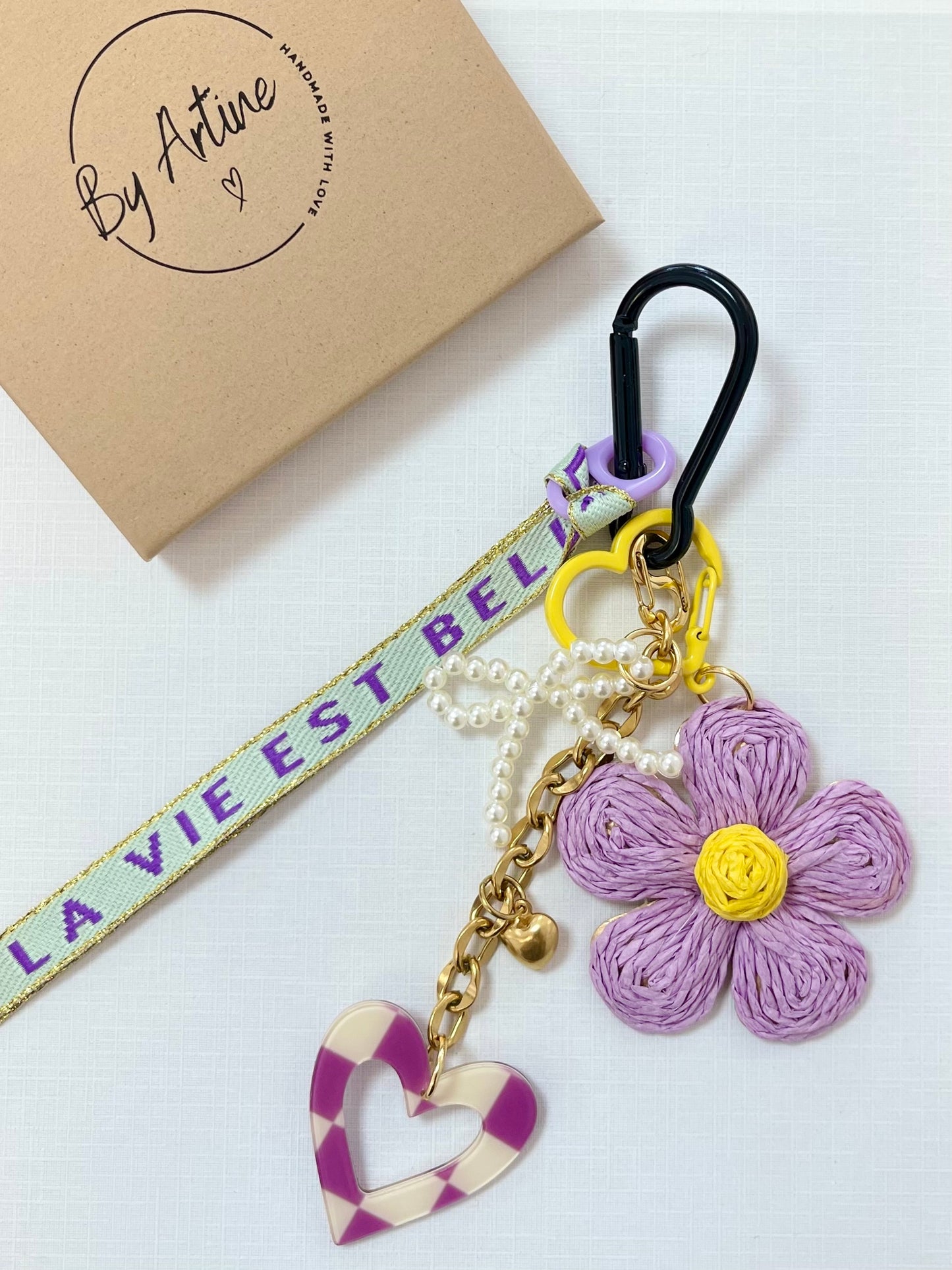 Bijou de sac - Raphia - Violet