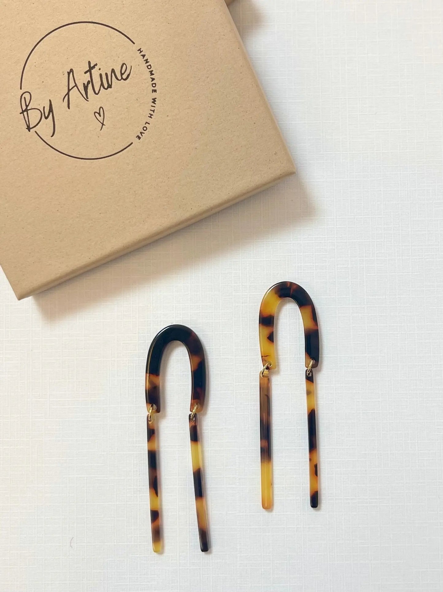 Boucles d'oreilles - Les écailles - baguettes BY ARTINE