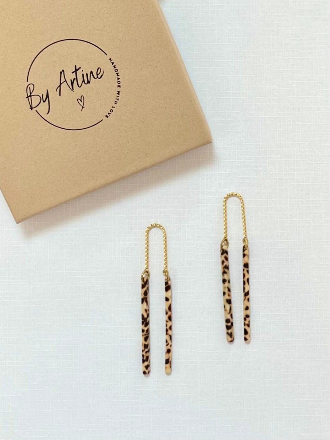 Boucles d'oreilles - Moka - baguettes