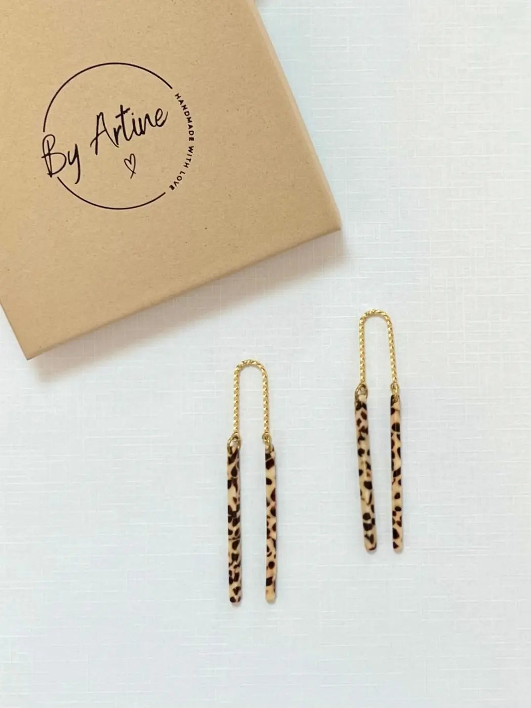 Boucles d'oreilles - Moka - baguettes BY ARTINE
