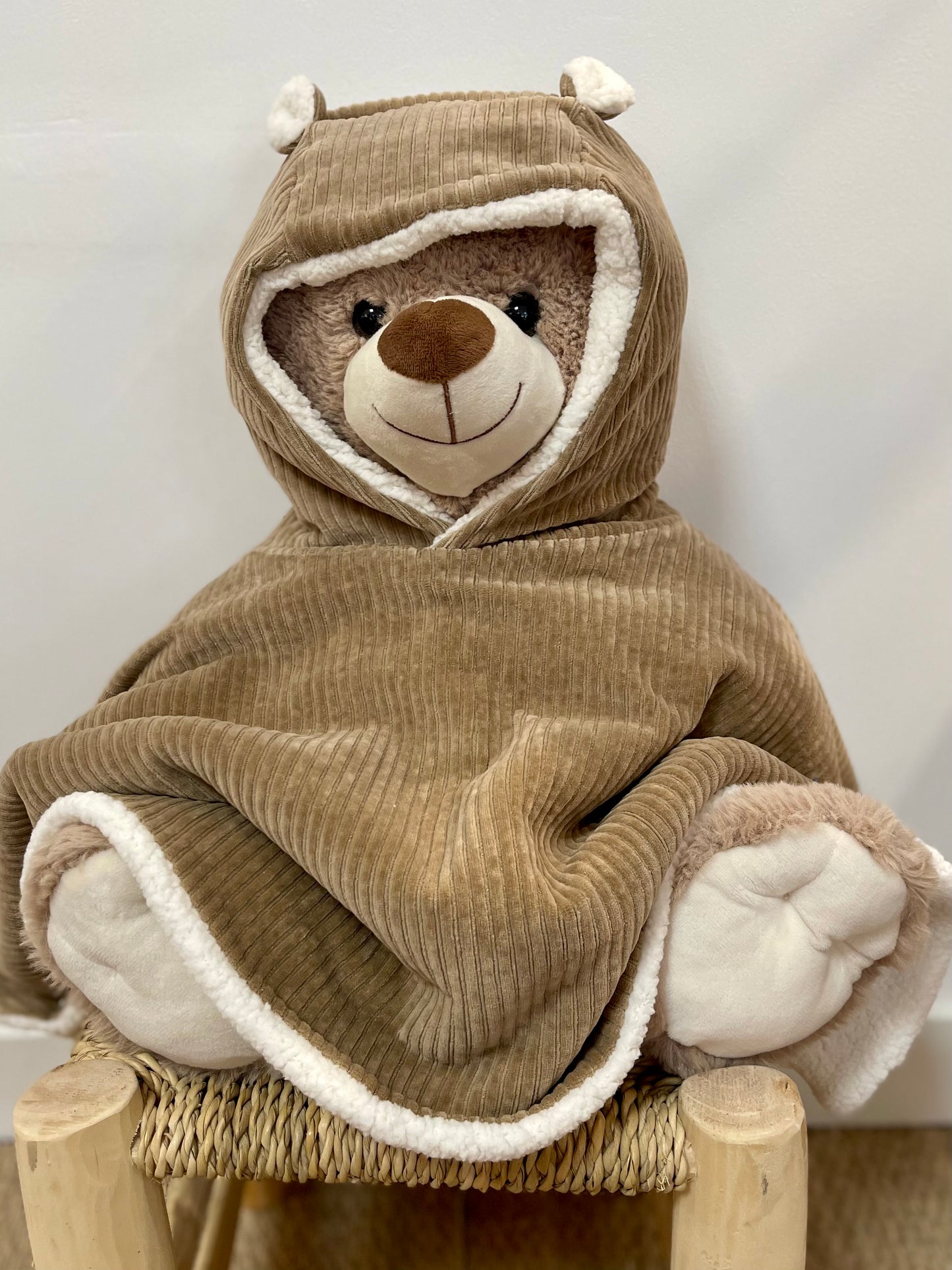 Poncho - Velours taupe