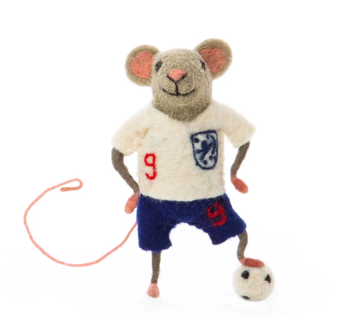 Souris football - short bleu Sew Heart Felt