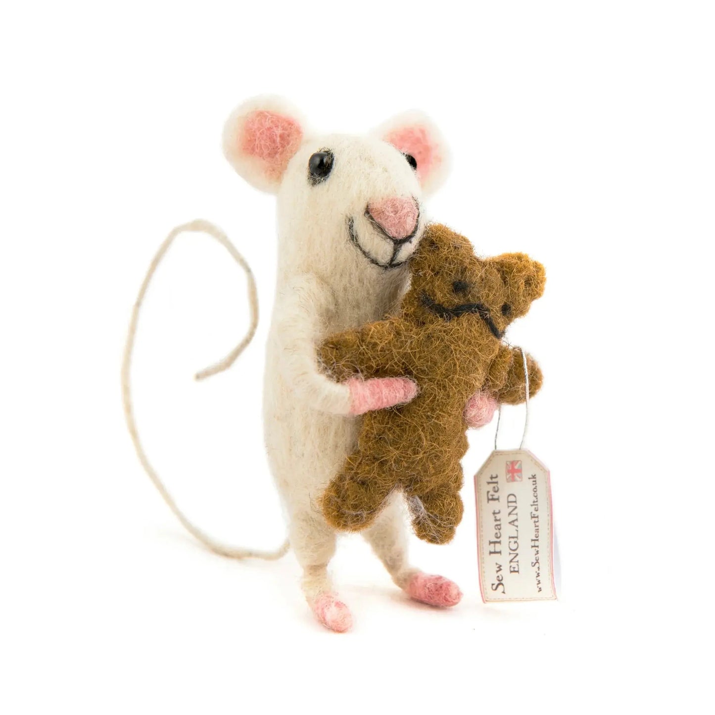 Bébé souris avec ourson Sew Heart Felt