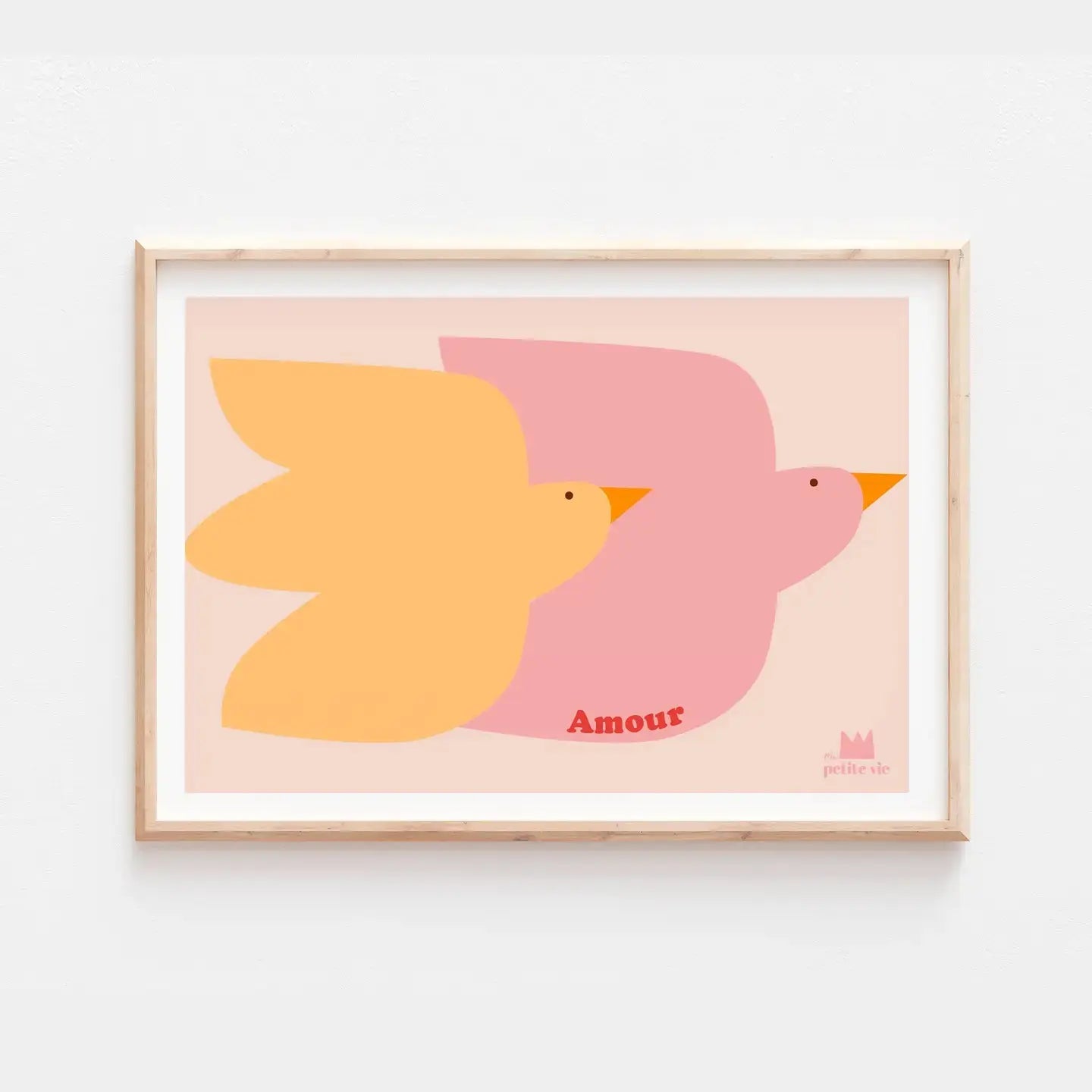Affiche AMOUR OISEAUX Ma Petite Vie