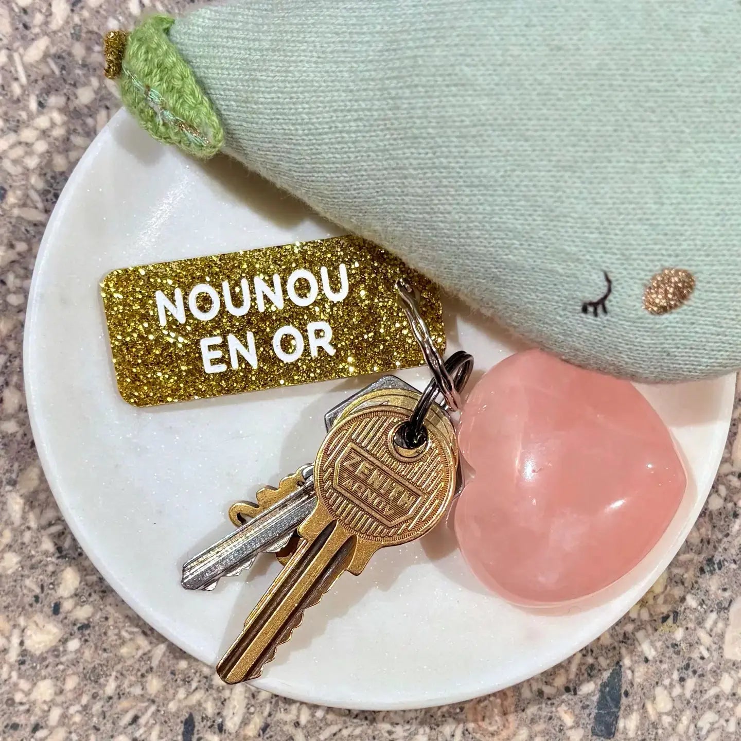 Porte clés « Nounou en or » BY ARTINE