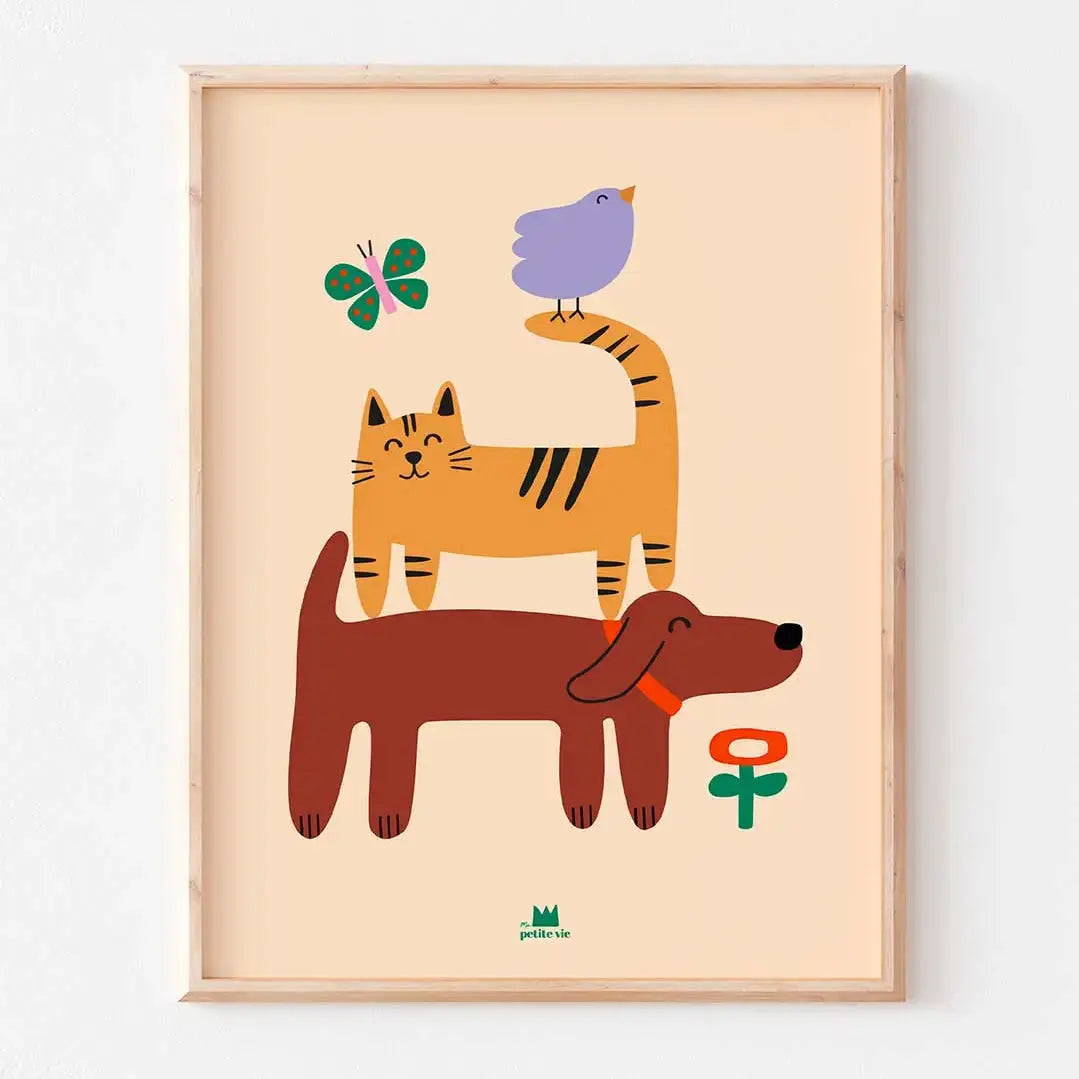 Affiche CHIEN - CHAT Ma Petite Vie