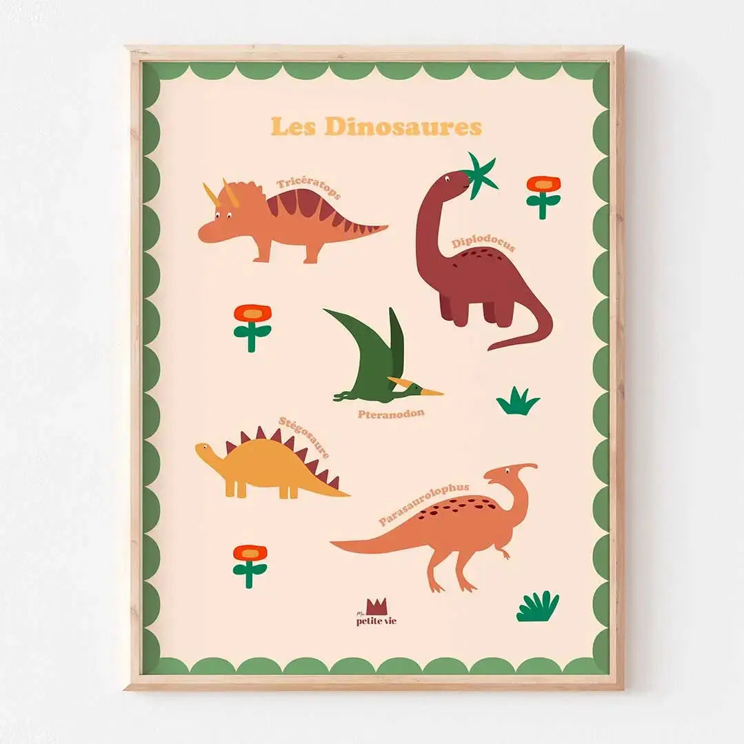 Affiche DINOSAURES Ma Petite Vie
