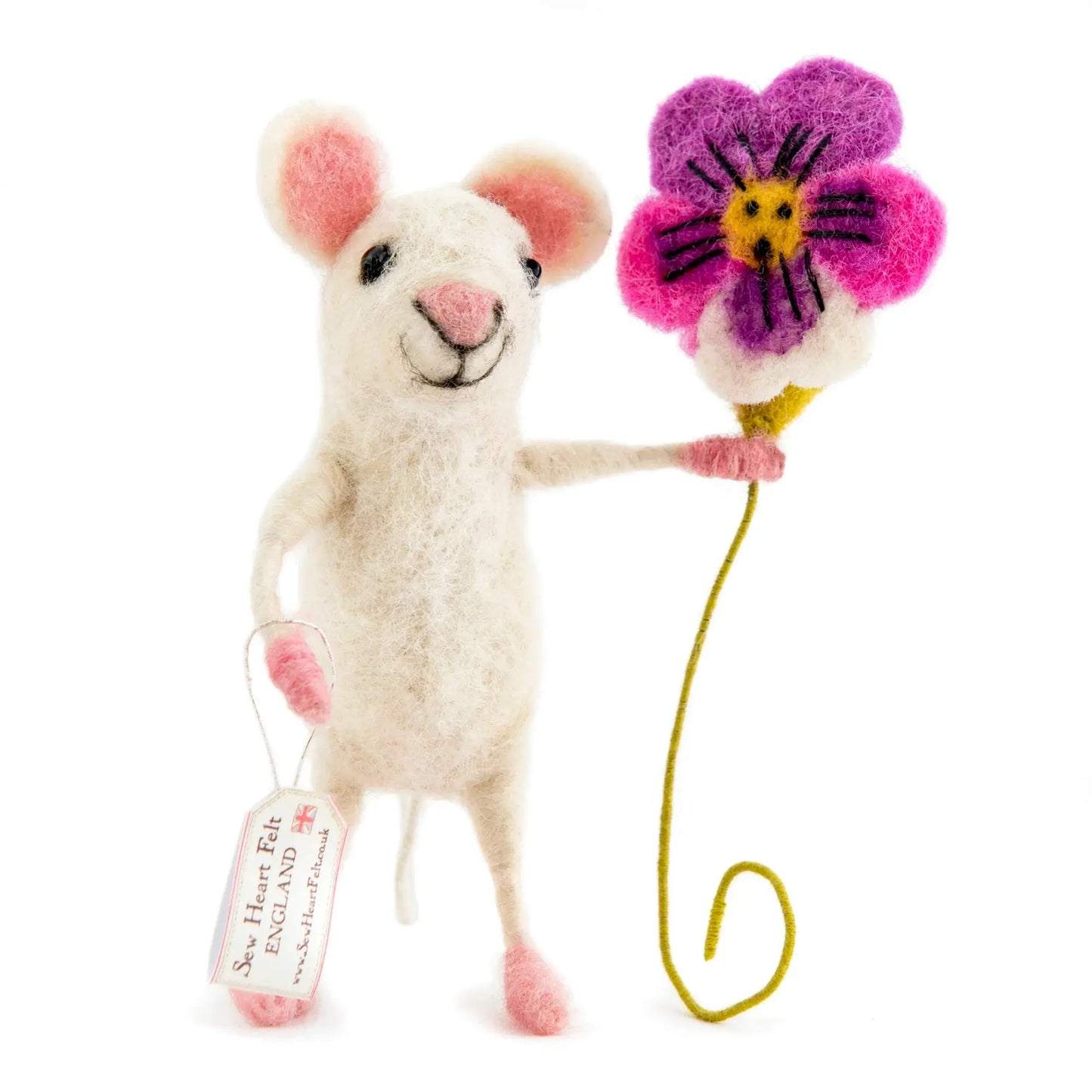Souris avec pensée Sew Heart Felt
