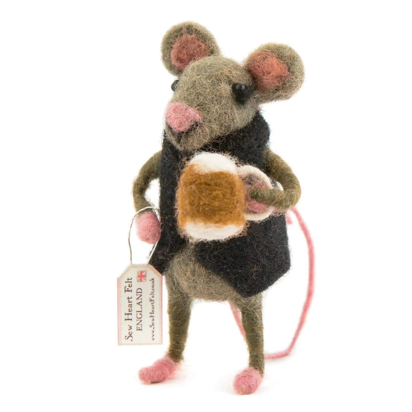 Beer Mouse Sew Heart Felt
