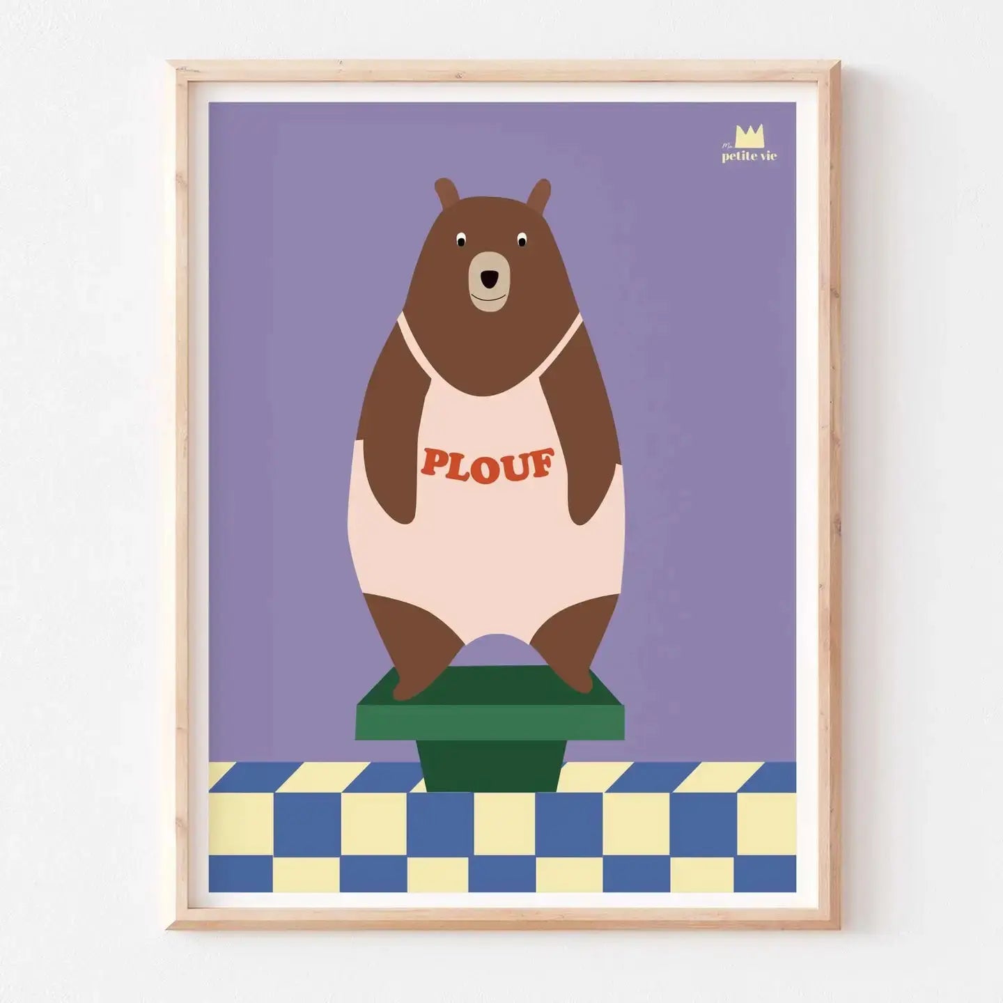 Affiche OURS PLOUF Ma Petite Vie