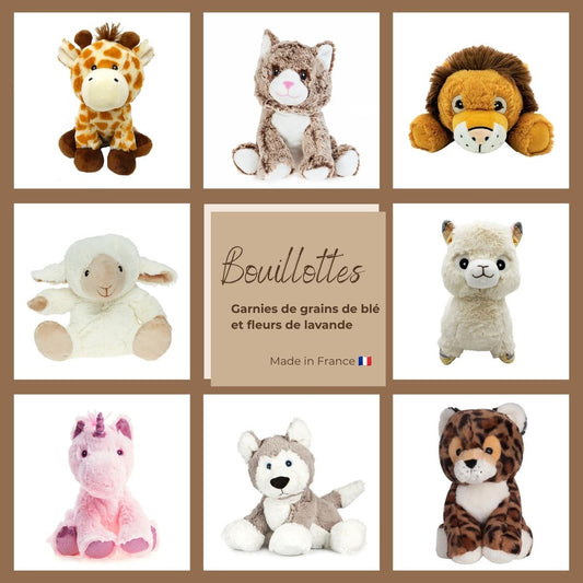 Bouillotte peluche - BY ARTINE L'Artisan du Bien-être